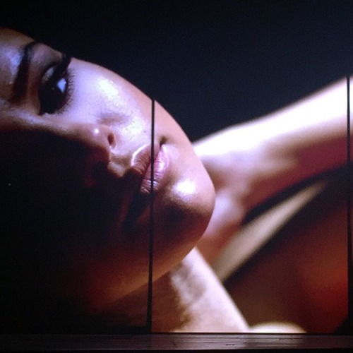 selgomez-news: June 1: Visuals of Selena on the screen in Brooklyn, NY (credit: videosofgomez)