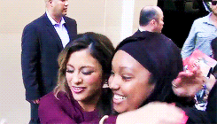 empathy:Fifth Harmony greets there Harmonizers outside of Live with Kelly and Michael Show +