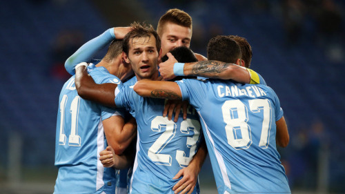 fotosslazio:Festeggiamento gol Lulic (Lazio - Torino)Forza Lazio