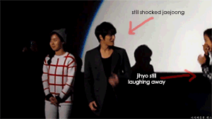 jihyossi:  childish ji hyo ( ft. scaredy-cat kim jaejoong. )