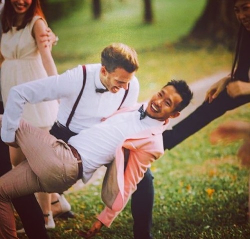 asianboysloveparadise:    International Gay Wedding: Lok Man & Guillaume Watch it here: https://youtu.be/bhljPp0CRCELok Man and Guillaume, the international couple living in Hongkong have been together for many years. They held their grand wedding