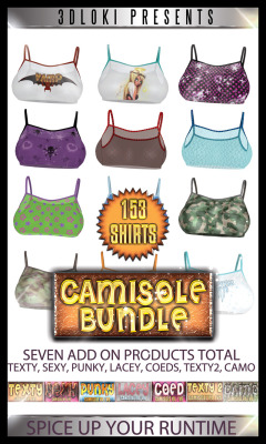 A Bundle Of Loki&Amp;Rsquo;S Camisole Texture Packs For Disordercode&Amp;Rsquo;S