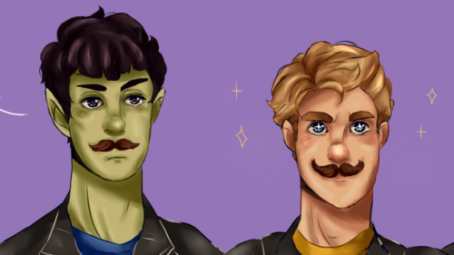 snoji: they’re going on a mission undercovercode name: mustache trio(click for better quality!