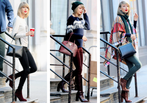 youneverlovedmes:  Taylor leaving her building in New York City on 2014 