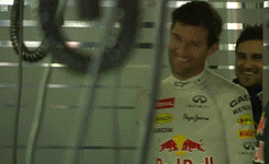 Mark Arriving In The Garage For His Last F1 GP