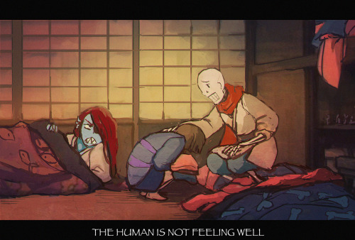 lang95:More spirited-away-tale, in which Frisk got hired in a monster bathhouse * - *