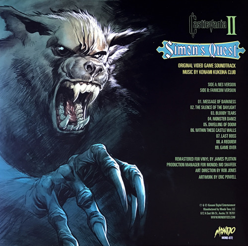 Konami Kukeiha Club – Castlevania II: Simon’s Quest - Original Video Game Soundtrack Mondo, 20