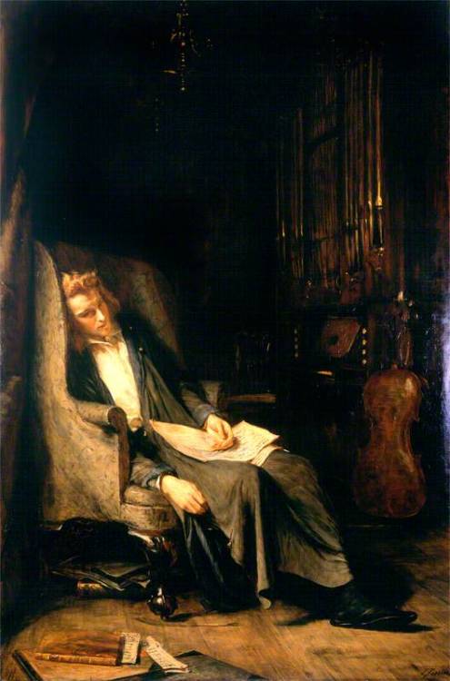 A Musician’s Reverie, exh.1886 by John Pettie (Scottish, 1839–1893)