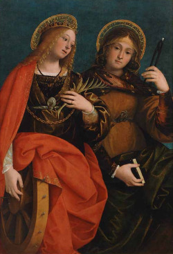 maertyrer: Gaudenzio FerrariSaint Catherine and Saint Apollonia second quarter of the 16th century 