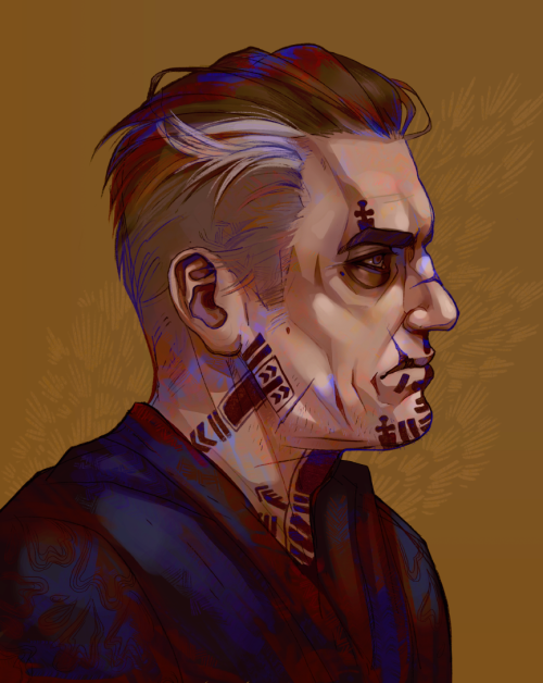 desperish: Monolith. My character Erhart’s profile :) All cheekbone all jowls