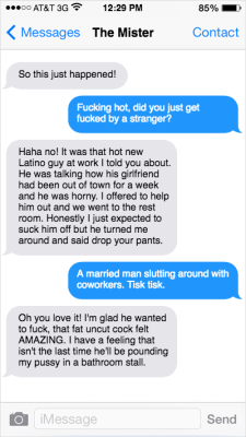 gayclecuck: myaddicktion:     He’s right, I do! I married one amazing slut that I love every more each day!    I hope my bf gets fucked like this at work  