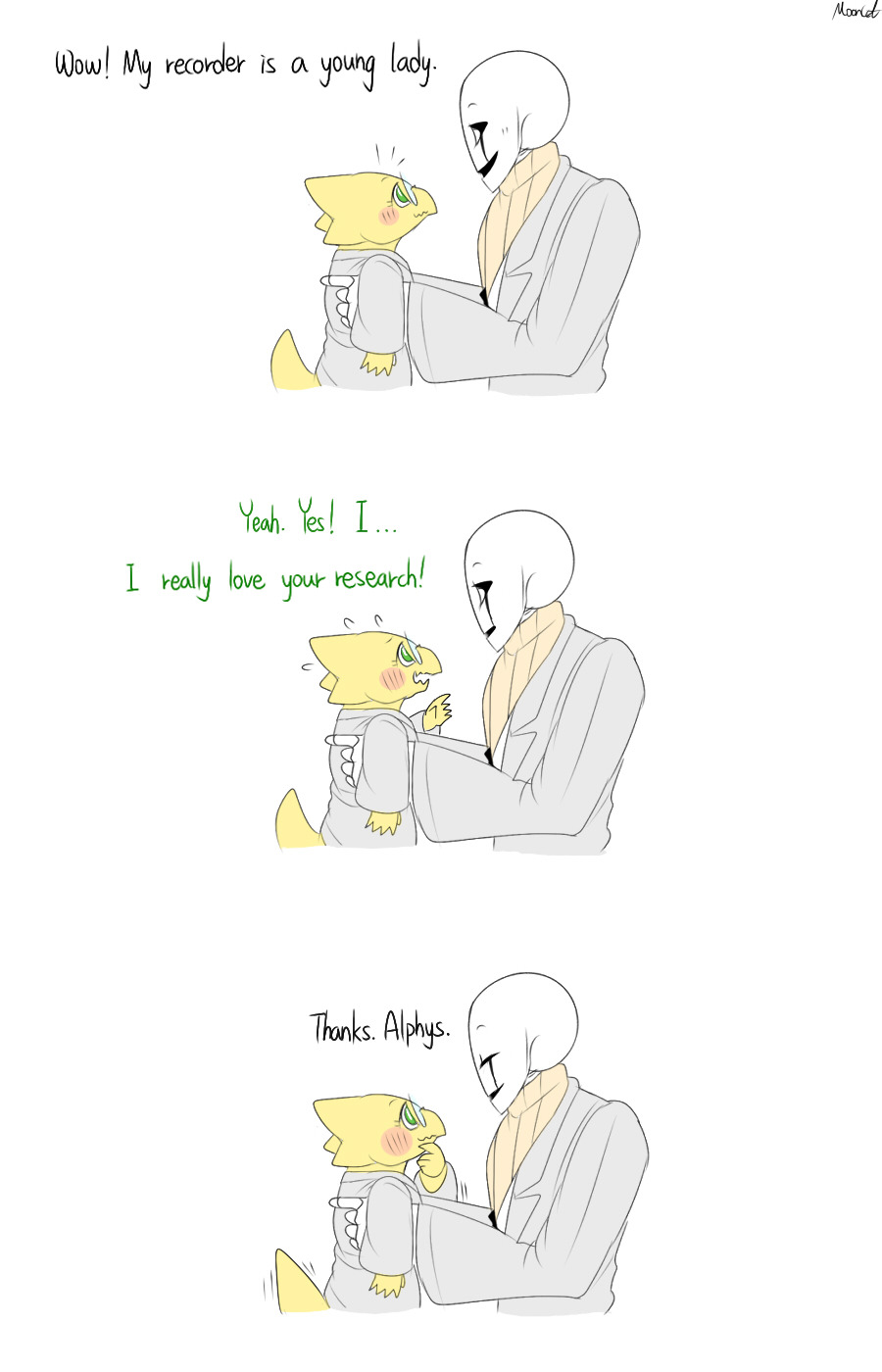 mooncatyao:  [Alphys] Grillby &amp; little Sans &lt;First part&gt;(Previous)/(NEXT)[GLS