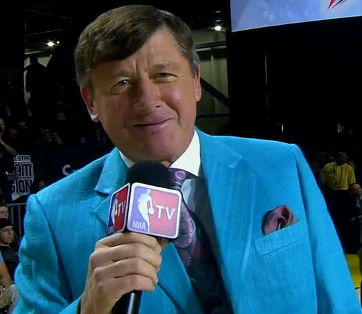 2/16/2013 - Craig Sager @ East/West All-Star Practice (close-up)