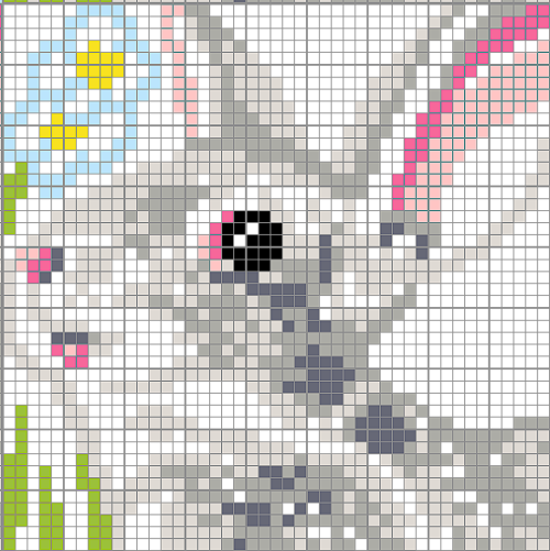 Japanese crossword «Gray bunny»Size: 45x45 | Author: Valen4inkahttps://www.nonograms.org/nonograms2/i/52181 #nonograms#bunny