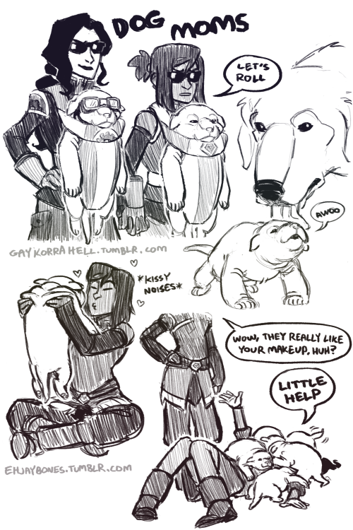 gaykorrahell:  Naga has puppies, team Avatar are nerds 