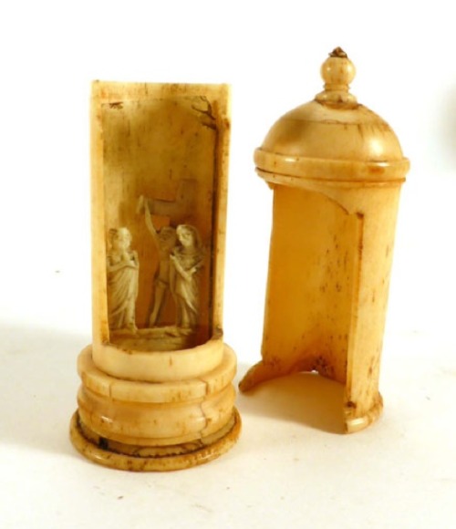 thingsunderglass:France, Pocket Shrines, c. early 20th c.