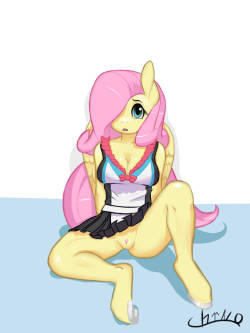 chrnoart:  Fluttershy forgot something…