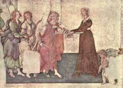 GIOVANNA TORNABUONI AND THE GRACES, 1483–1486, Sandro