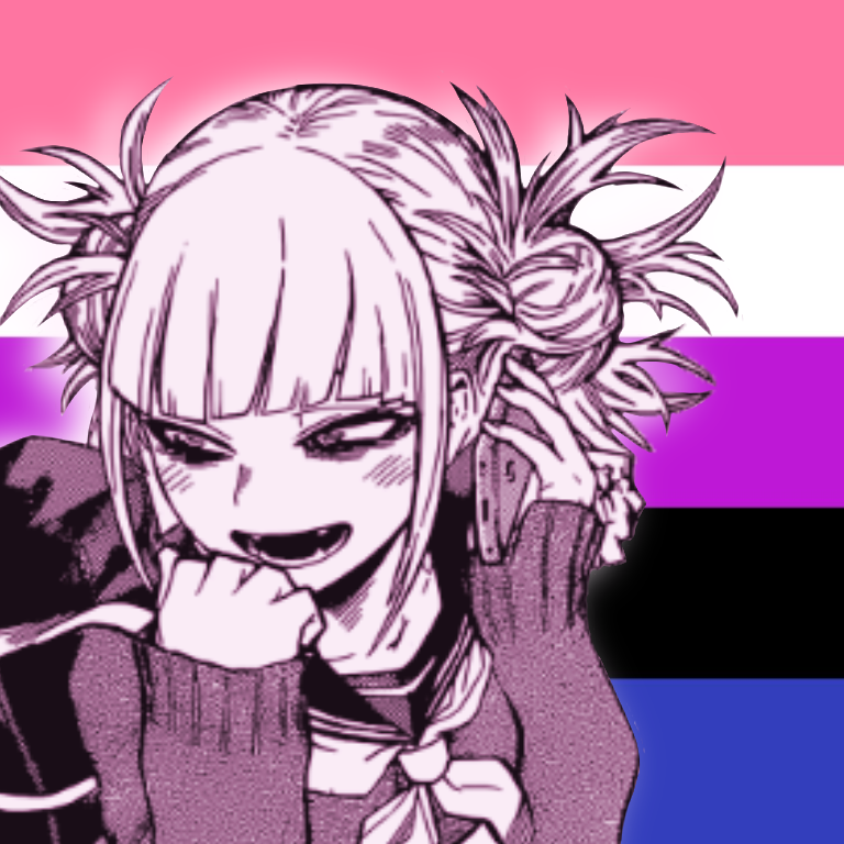 MHA Icons - Can I request a gender-fluid or pan flag Toga...