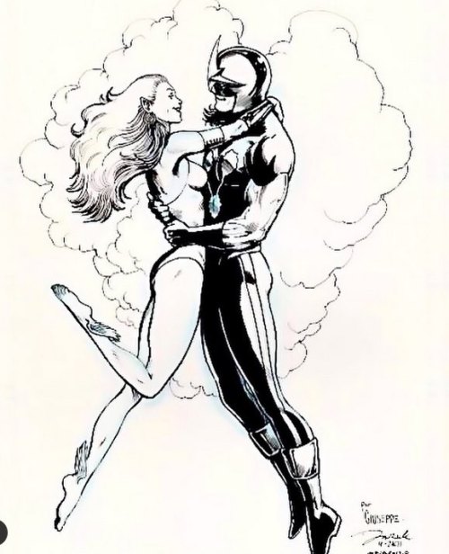 Namorita and Nova by Darrick Robertson.