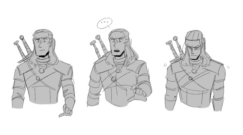 srapsodia:Another year, another winter Geralt can’t gather the courage to ask Jaskier to put h