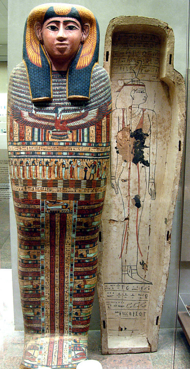 Inner coffin of Ankhshepenwepet (712-664 B.C.) 25th dynasty, Late Period,Kushite Egypt