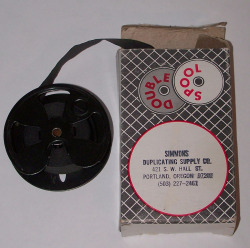 heck-yeah-old-tech:  Typewriter ribbon spool,