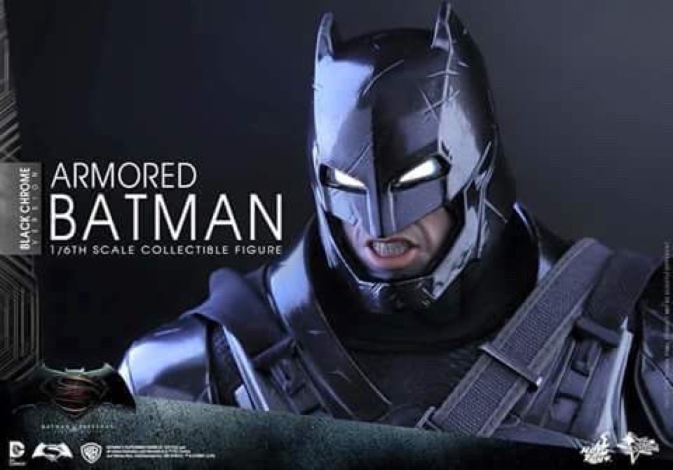 longlivethebat-universe:  Hot Toys Black Chrome Edition Armored Batman 