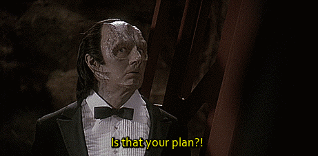 spockvarietyhour: Kiss the Girl, Save the Day, they never taught me that in the Obsidian Order.Bonus