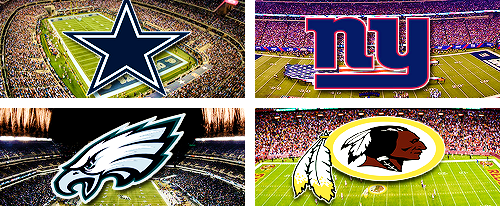 thegameswelove:  National Football League teams and their stadium (inspired by x)   Back in action!