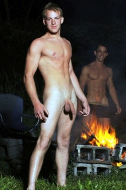 spunkpup:  guygear:  Frolic by the Fire….