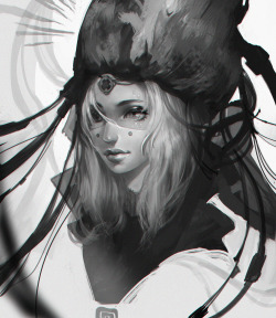 emichenart:  Abandoned comp sketch! Slowly getting into scifi :) Based off of previous concept i painted a while ago