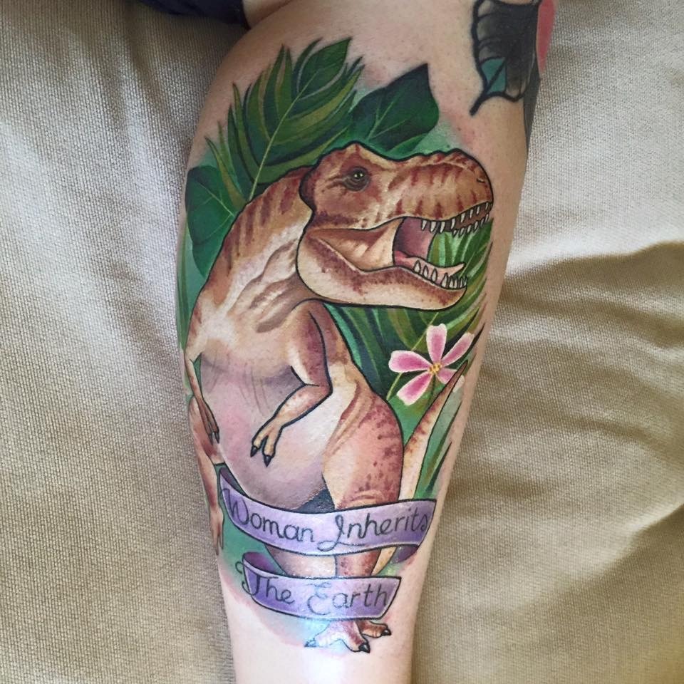 fuckyeahtattoos:  “Woman Inherits the Earth” by Michelle Maddison at Semper Tattoo