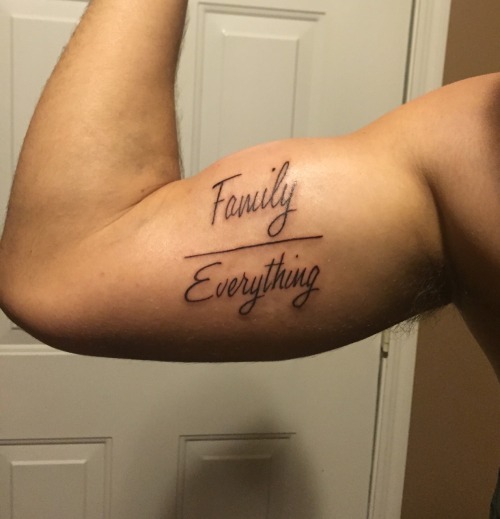 Family over everything  Hình xăm Xăm Hình ảnh