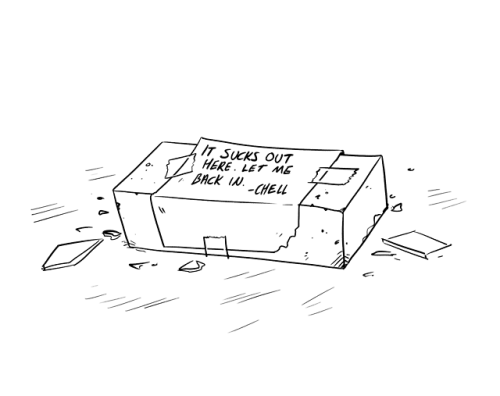 bondibee:  Also here’s Chell’s wonderfully romantic way of going back 
