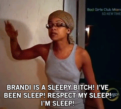 pattilahell:  Leah: Get some earplugs, Brandi. Brandi: I CAN’T WEAR EARPLUGS, MY