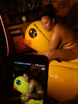 rubberduckygoldshow:  Rubber Ducky Show (pixel photo sets from last week’s 4th Cammiversary special  (June 9, 2018)  Up coming photo drops on www.onlyfans.com/Professor_GAIA.  📸: @ourtisticintegrity  💃🏽: @thegaiamonroeshow for  ✊🏾: @blackpornmatters