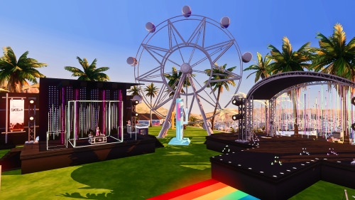 sea-cross:Coachella by The Collective- 64x64 furnished generic lot - art installations by @mikk