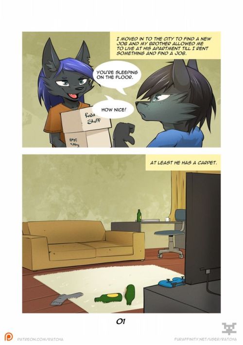 imanewfurry:  Comic: moving in Artist: Ratcha 