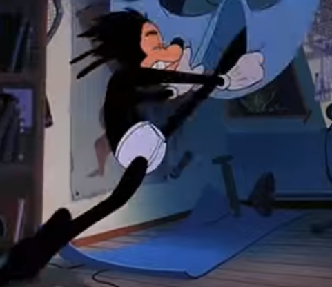 Another submission by @eyeofhadesFrom “A Goofy Movie” Most are of Max trying to get his pants on when  he’s late for school. The last one is from later in the movie when he  has to get an opossum out of his pants.