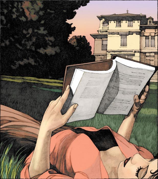 bookriot:  Great bookish art from….right here on Tumblr!  