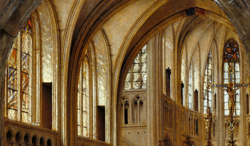 renaissance-art:Church Interiors in Northern Renaissance Art