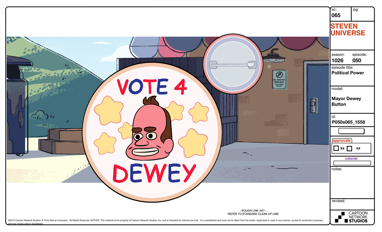 A selection of Characters and Props from the Steven Universe episode: Political PowerArt