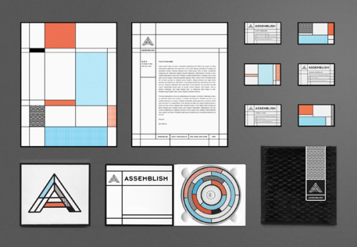 Mondrian meets Lichtenstein? Modular identity designed by Made by Molloy