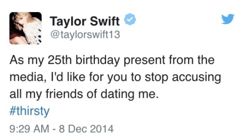 kaylorfanfictionx:  ts-1989:  Taylor Swift: Shutting down the media since 1989.  Amazing 