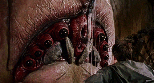 thebakasurvivor:  davidhernan:  cinefamily:  allthingsconsideredtwo:  “The only good bug is a dead bug!”   This week Friday Night Frights is screening Starship Troopers with screenwriter Edward Neumeier & FX guru Phil Tippett in person to