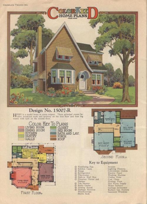 ColorKeeD Home Plans (1927) - Design 15007-R