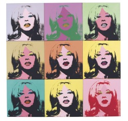 thunderstruck9:  Andy Warhol (American, 1928-1987), Holly Solomon, 1966. Nine panels - acrylic, silkscreen ink and graphite on linen, each: 27 x 27 in.; overall: 81 x 81 in.