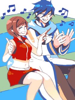 kaito-and-meiko:  By 明光星 