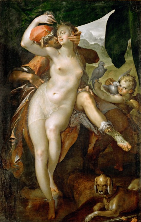 Venus and Adonis by Bartholomeus Spranger1595-1597oil on canvasKunsthistorisches Museum